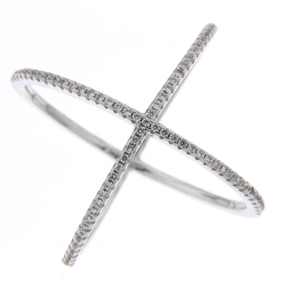 Cubic Zirconia Silver Ring